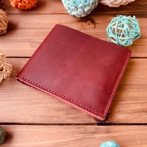 Regalo de aniversario para él, billetera personalizada, billetera grabada, billetera para hombres, billetera personalizada, billetera de cuero, regalo para papá, regalo para novios para hombres