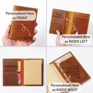 Personalized Passport Holder, Leather Passport Cover, Passport Case, Passport wallet,Personalized Passport Cover, Passport Gift image 4