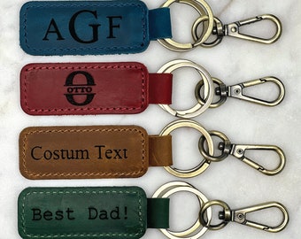 PERSONALIZED Dad Keychain, New Dad Gift, Engraved Dad Keychain, Fathers Day Keychain, First Fathers Day