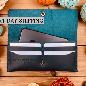 Cartera de cuero para mujer, cartera para mujer, clutch de mujer de cuero, regalo para ella, regalo para mujeres, cartera de cuero para mujeres, cartera de mujer grabada