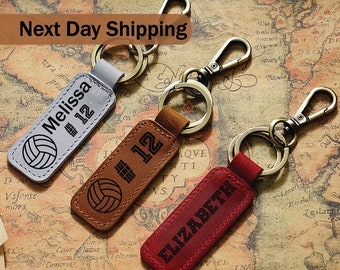 VOLLEYBALL Keychain, Volleyball BAG TAG, Volleyball Senior Night Gifts, Personalized Volleyball Gifts, End of Season, Volleyball Banquet