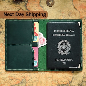 Leather Passport Cover Personalized, Leather Passport Holder, Passport Case, Passport wallet, travel Gift, Wanderlust Gift, Traveler&#39;s Gift