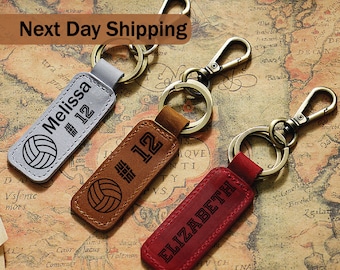 Volleyball Keychain, Volleyball Team Gifts, Volleyball Senior Night Gifts, Personalized Volleyball Gifts, End of Season, Volleyball Banquet
