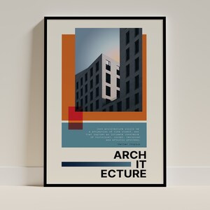 Architecture Poster | Limited Edition Print | Poster Art | Mid Century Modern | Interior Wall Art | Vintage Art Poster
