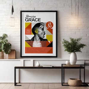 Grace Jones Art Print - High-Quality Museum Paper - Vibrant Colored Details - Various Sizes and Framing Options
