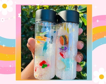 Botellas sensoriales / Botella sensorial "Veo, veo" / Botellas para calmarse / Alivio de la ansiedad infantil / Botellas sensoriales para autismo / Ver y encontrar / Juguete de escritorio / Veo, veo