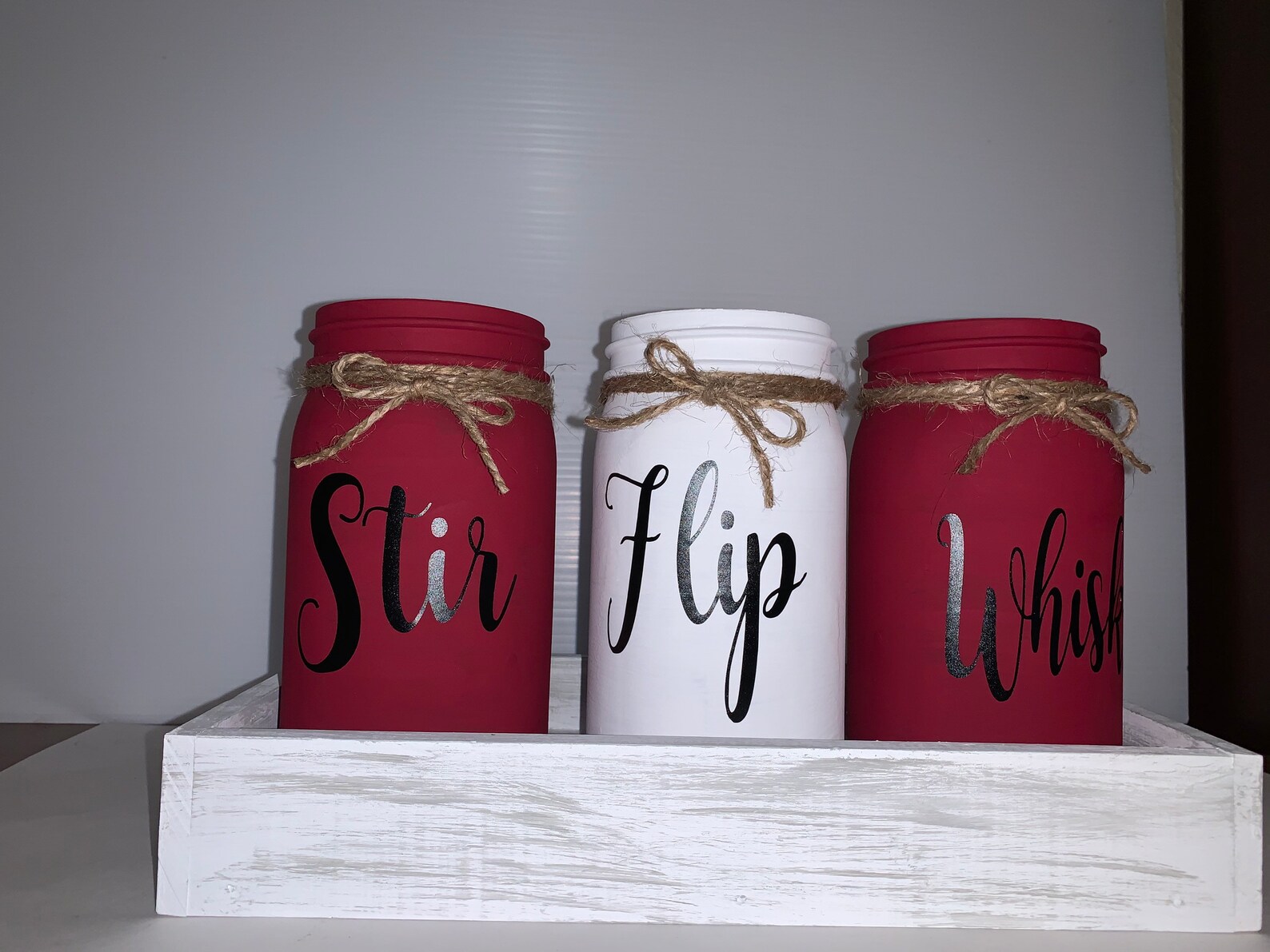 Mason Jar Utensil Holders Etsy
