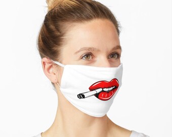 Lips With Cigarette Etsy