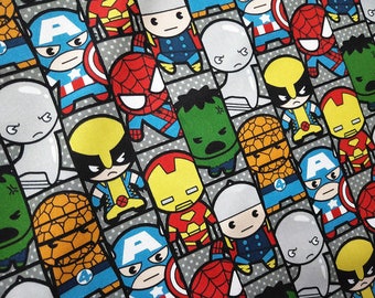 Ironman Thor Tela de cómics Marvel y DC Superhéroes 100/% algodón de Batman