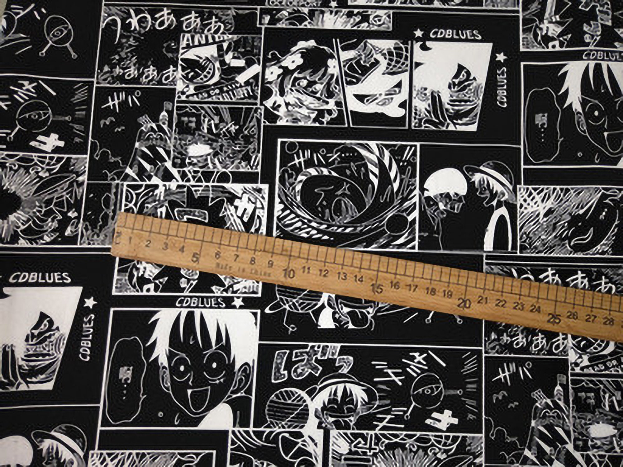 One Piece Fabric 100 Cotton Cloth One Piece Cartoon Fabric Etsy