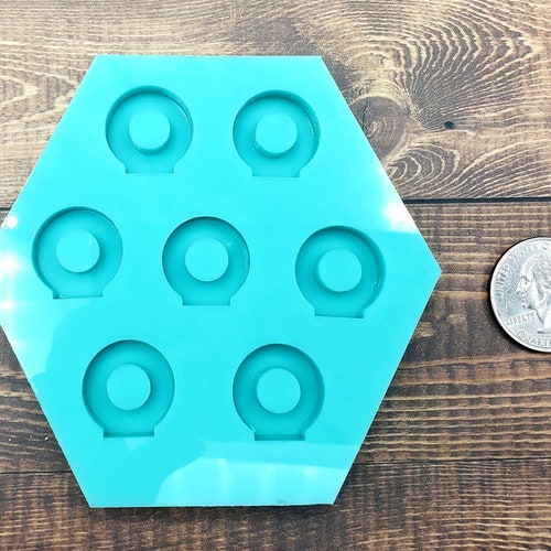 STRAW TOPPER MOLD Attachment Add on Shiny Blue Silicone Resin Etsy