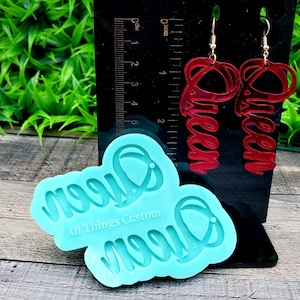 Queen Earring Silicone Mold