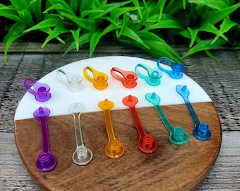 Plastic Keychain Snaps/plastic keychain clips/ keychain accessories/ plastic jump ring plastic keychain closures clear plastic clip snap