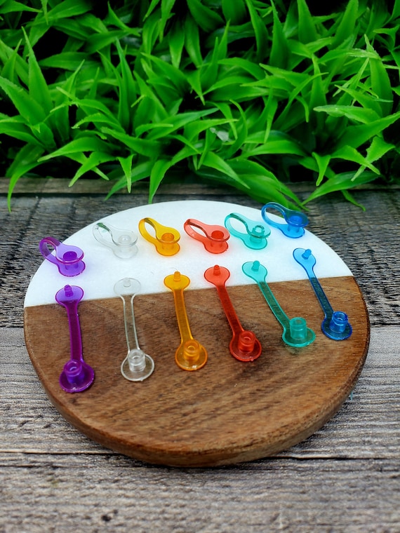 Plastic Keychain Snaps/plastic keychain clips/ keychain accessories/ plastic jump ring plastic keychain closures clear plastic clip snap