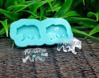 Mama bear Stud Earring Mold