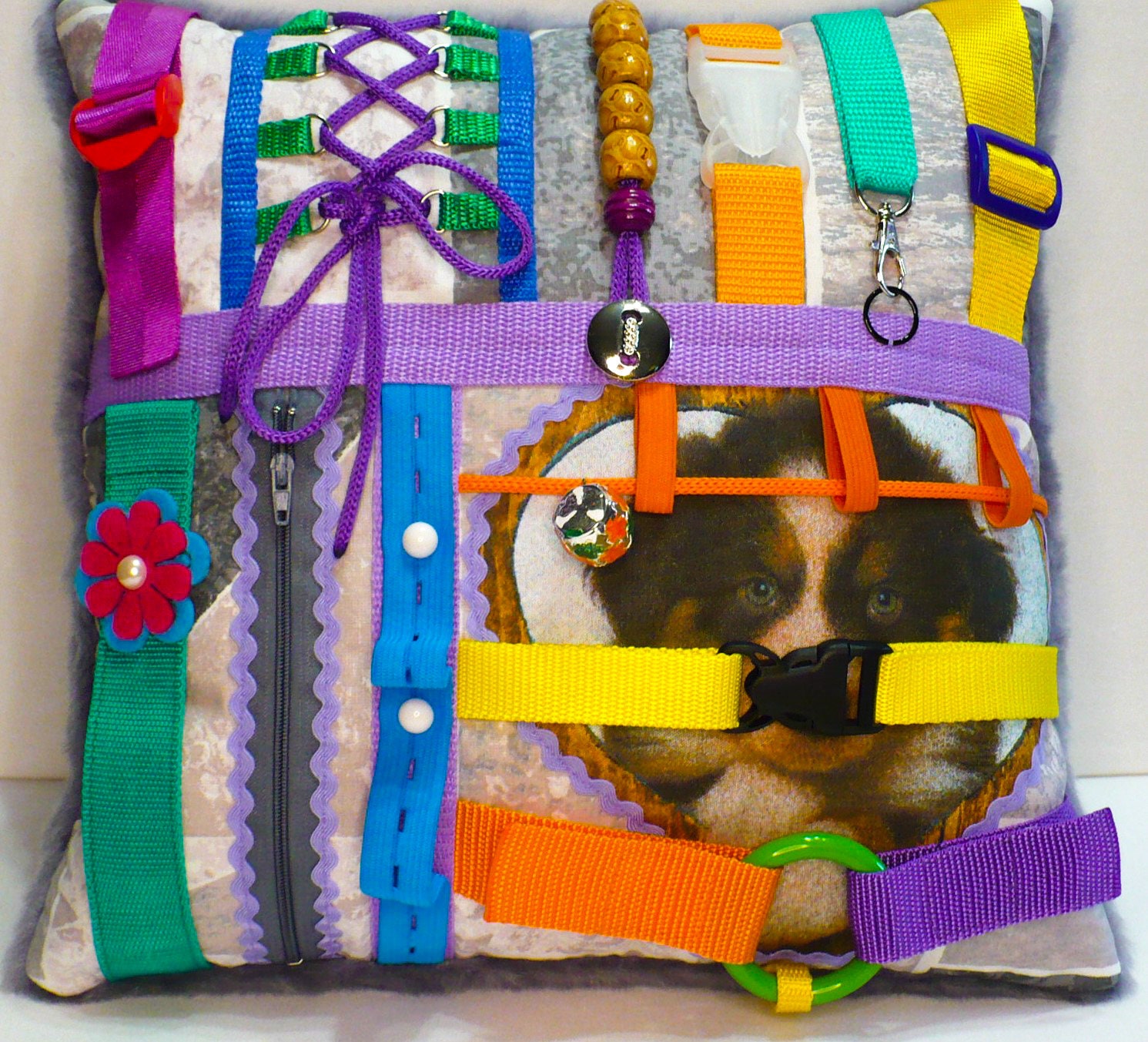 Adult Fidget Blanket Dementia Alzheimer Awareness Memory Toy Etsy