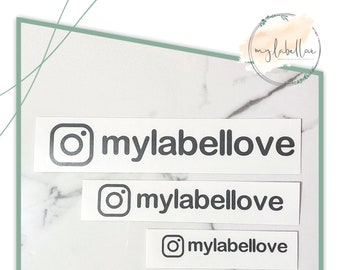 Sticker Social Media Instagram Name Aufkleber Labels Logo Icon Etiketten Auto [PROFESSIONELL] mylabellove