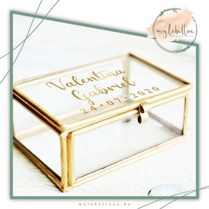 Sticker ring box wedding glass box gift box personalized individually Sticker [PROFESSIONAL] mylabellove