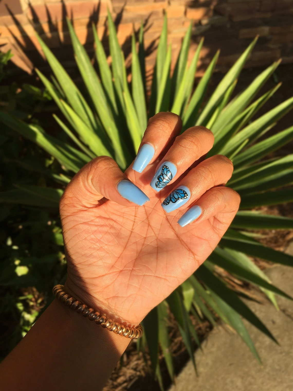 You Give Me Butterflies Press on Nails Color My Claws Etsy