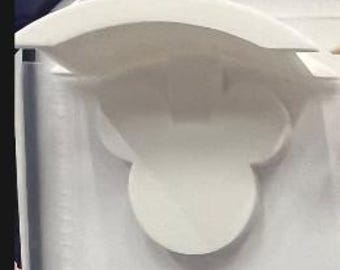 White Mouse  -  Wall Mount Ear Holder