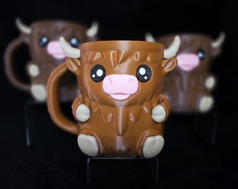 Cow Pint Ice Cream Holder | Kawaii Dessert Accessory