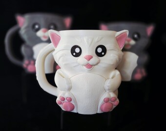 Cat Pint Ice Cream Cozy - Handmade Insulated Holder