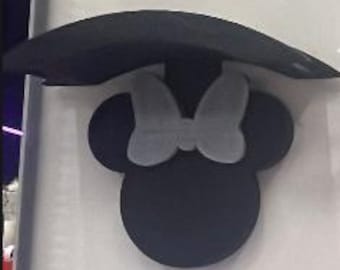 Black with silver bow -  Wall Mount Ear Holder