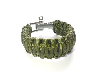Bracelet De Survie Paracord King Cobra - Nylon 550 Lbs, Noir/orange, Fabriqué Aux USA (Stafford Outfitters)