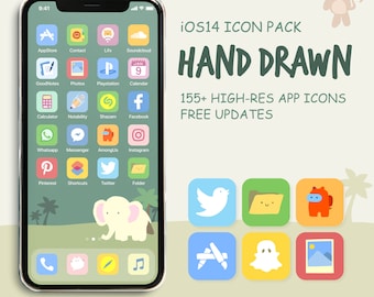Cute Hand Drawn Icons (iOS18/17/16/15/14)