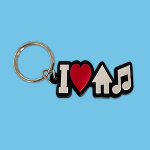 Me encanta la música house edm rave llavero