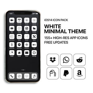 Minimal Icon Pack (White) - iOS18/17/16/15/14