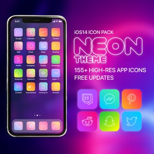 Neon Pastel Icon Pack - (iOS18/17/16/15/14)
