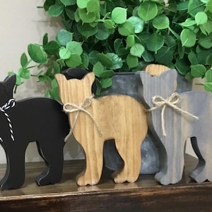 Mini Wood Cat Tiered Tray