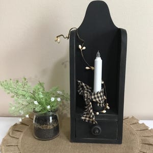 Candle Holder Box Rustic Hanging Primitive