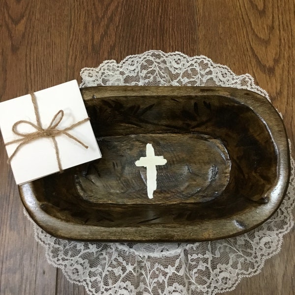 Wood Prayer Bowl Rustic Mini