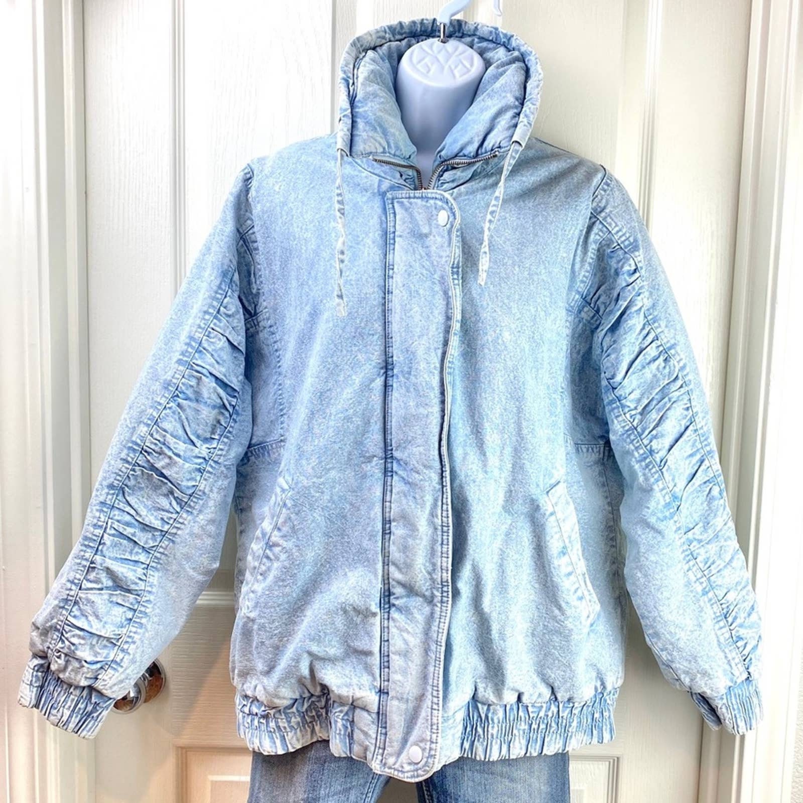 Vintage 80s Gitano Acid Wash Quilted 