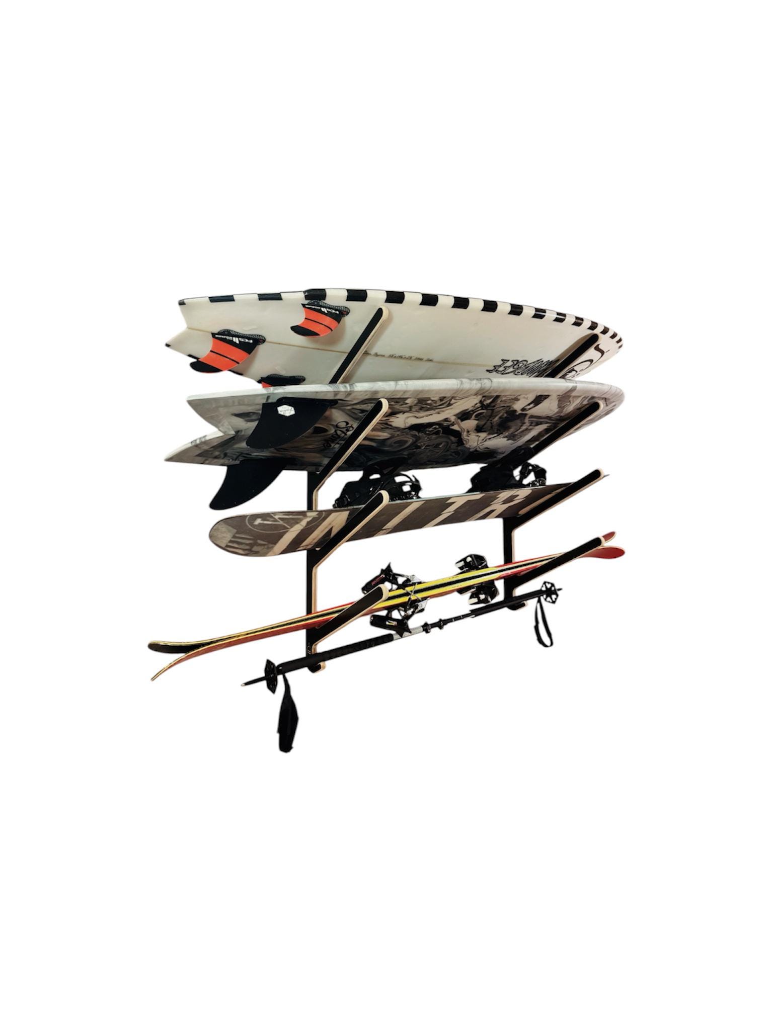 Surfplank Opbergrek Wandmontage Accessoires, SUP Paddle Board en Kajak, Wandrekken voor Garage of Schuur, Kajakstandaards voor Binnen, 100lb Capaciteit