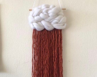 Tapiz pequeño de nube de lluvia de color liso HECHO A MEDIDA