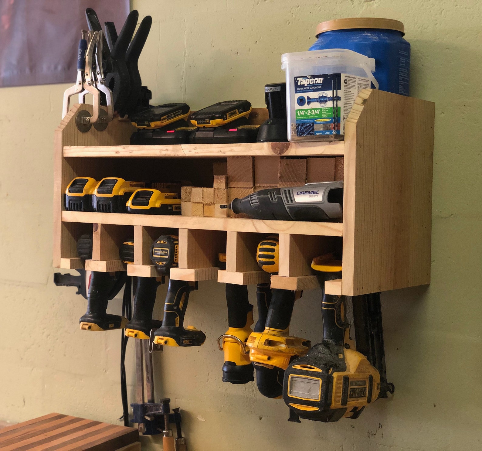 Cordless Drill Charging Station and Storage PREASSEMBLED | Etsy