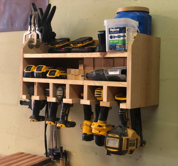 Cordless Drill Charging Station and Storage PREASSEMBLED | Etsy