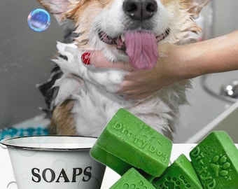 Dirty Dog Handmade Dog Shampoo Bar, Natural Soap for Dogs, Paraben-Free Dog Soap, Outdoor Bar for People, Pet Gift, Quality Ingredients