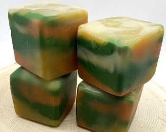 Orange Clove/Cube Soap/Neem Oil Soap/Outdoorsman Bar/Shea Butter/High Quality Ingredient/Essential Oil Bar