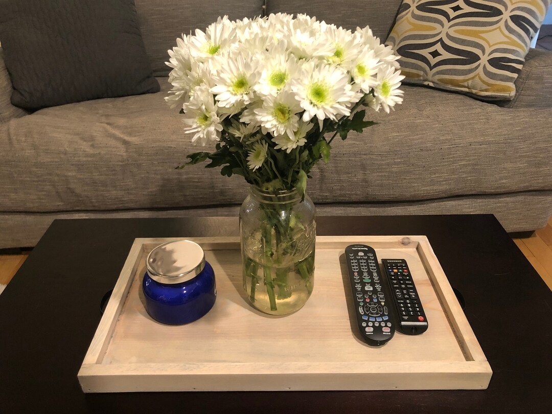 Farmhouse Coffee Table Tray, Serving Tray, Ottoman Tray, Wooden Tray