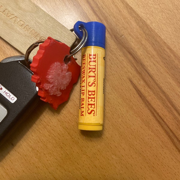 Chapstick Keychain Cap!