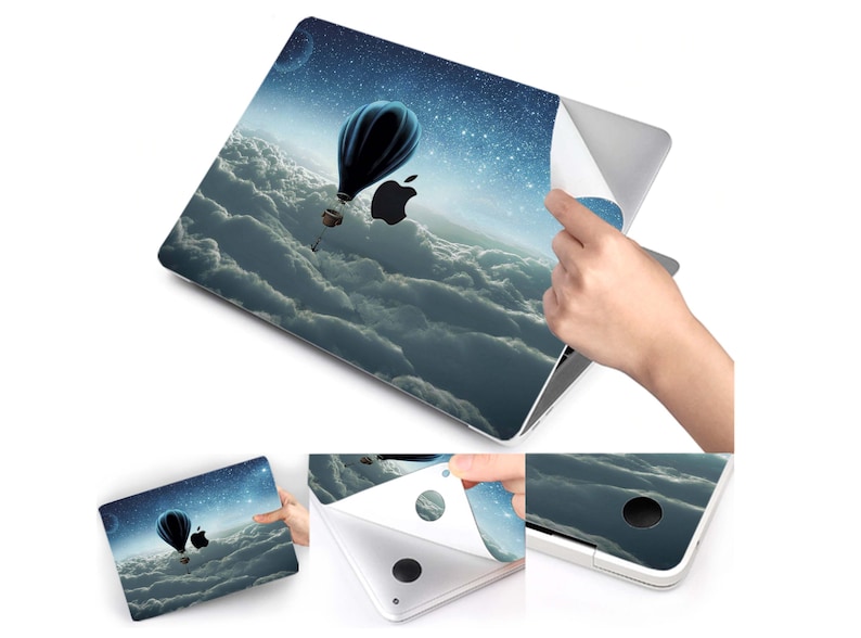 Balloon Airship macbook skin sky macbook Air 13 2019 decal macbook Pro 15 2019 sticker macbook Pro Retina 15 skin macbook Pro 16 inch skin