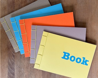 Cuaderno de bocetos A5 hecho a mano (varios colores)