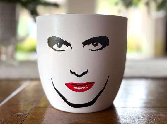 Hand Painted Robert Smith Terracotta Planter - Etsy