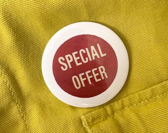 Vintage Style Button Badge (58mm)