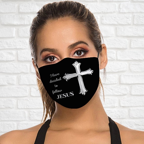 Jesus Christ Christian Face Mask Unisex Mask / Religious Face Etsy