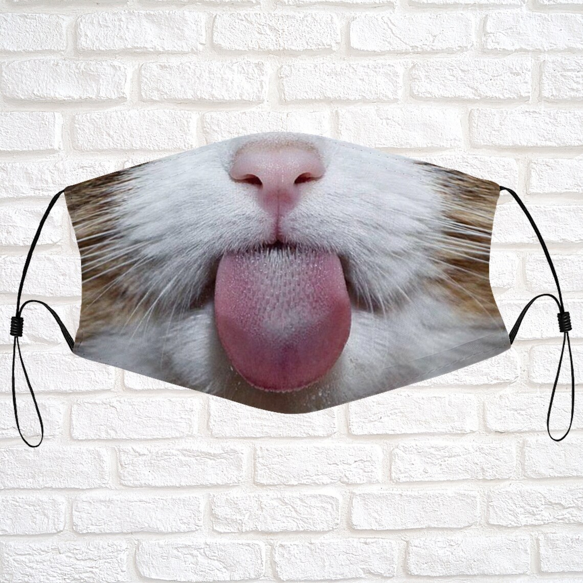 Cat Face Mask with Filter Pocket Nose Wire Cute Cat Mouth Etsy